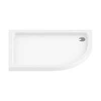 Maxima Ultra  Brodzik posadzkowy L  100x80 cm asymetryczny styropian