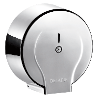 Pojemnik na papier toaletowy jumbo - 400 m , Inox błyszczący