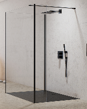 NEW MODUS BLACK Kabina prysznicowa walk in 80/80/50 cm