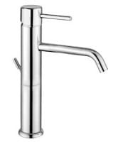 FUTURO Bateria umywalkowa 30 cm , bez korka ,wylewka zagięta , chrom