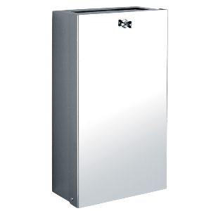 Zasobnik na zużyte ręczniki papierowe , z zapadnią , 16 l , błyszczący 