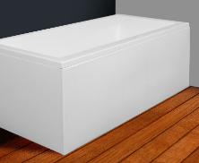 Obudowa czołowa do wanny , 190x58 cm , biała