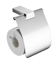 RIKO Uchwyt na papier toaletowy z klapką , mosiądz chromowany