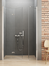 New SOLEO Plus  Drzwi prysznicowe  120 cm  wnękowe L