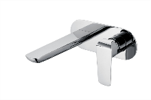 CLEVER Bateria umywalkowa jednouchwytowa , ścienna , chrom