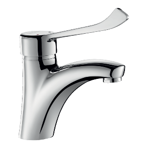 SECURITHERM Bateria do umywalkiz regulatorem ciśnienia , L.135 mm , uchwyt Higiena , bez ciągadła i korka