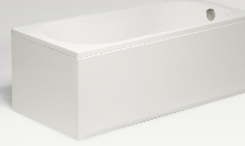Obudowa boczna do wanny , 80x58 cm , biała