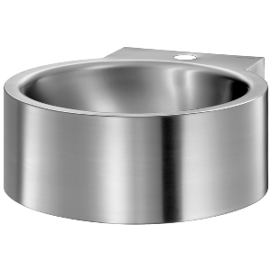 REDO umywalka ścienna Fi 32 cm stal nierdzewna z otworem