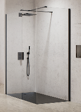 NEW MODUS BLACK Kabina prysznicowa walk in 150x90 cm