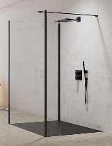 NEW MODUS BLACK Kabina prysznicowa  walk in 80/80/30 cm