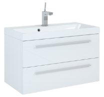 KWADRO PLUS Szafka podumywalkowa 80 cm , 2S , biała