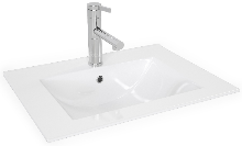 DAFNE Umywalka wpuszczana w blat 76x47 cm , biała