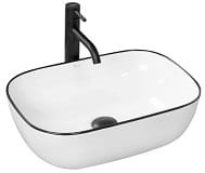 MARBEL Umywalka nablatowa 46,5x33 cm , biały