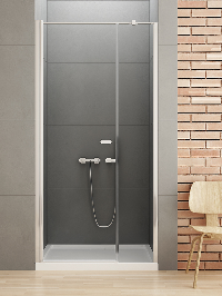 New SOLEO Plus  Drzwi prysznicowe  120 cm  wnękowe  wspornik równoległy