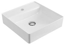 RIMA 2.0 Umywalka nablatowa z otworem 40x40  cm , biała