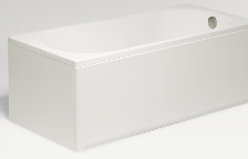 Obudowa boczna do wanny , 90x58 cm , biała 