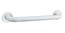 Poręcz prosta Ø32, 400 mm , nylon HR błyszczący biały