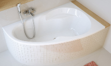 NEWA PLUS Wanna akrylowa asymetryczna P 160x95 cm , biała