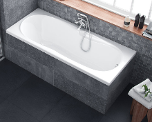 SEKWANA Wanna akrylowa prostokątna 170x75 cm , biała