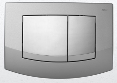 TECE ambia Przycisk spłukujący do WC podwójny , chrom mat/chrom połysk