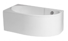 MIKI Wanna narożna asymetryczna L 145x85 cm