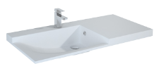METIS Umywalka konglomeratowa , meblowa , 90 cm lewa