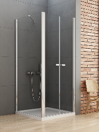 NEW SOLEO  kabina prysznicowa 90x100 cm prostokątna wspornik równoległy