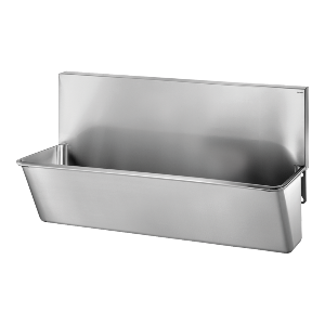 Umywalka chirurgiczna wysoka ścianka bez otworu stal nierdzewna