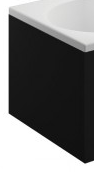 Obudowa akrylowa do wanny prostokątnej - bok 80x58 cm , czarna