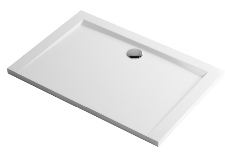 FORMA Brodzik prostokątny niski 90x120 cm, biały