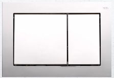 TECE base Przycisk spłukujący do WC podwójny , chrom połysk