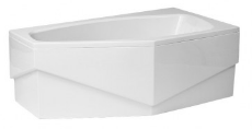 MARIKA Wanna narożna asymetryczna P 140x80 cm
