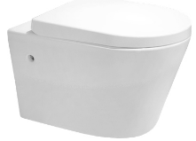 TITO RIMLESS Misa WC wisząca z deską wolnoopadającą ABS , biała