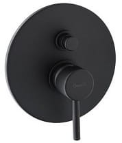 FUTURO Bateria natryskowa-wannowa podtynkowa z przełącznikiem , bez zestawu natryskowego , czarna