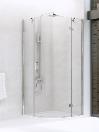 NEW MERANA  Kabina prysznicowa  100x100 półokrągła L