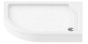 New Maxima  Brodzik ze stelażem  P  120x85 cm asymetryczny