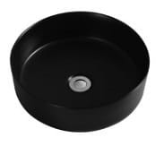 MERIDA SLIM Umywalka nablatowa 35,5 cm , czarna